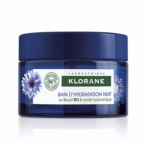 Klorane Bio cornflower & hyaluronic acid yöllinen kosteutuskylpy 50 ml | Vuodevaatteet.fi