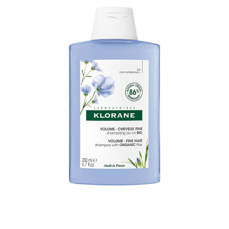 Klorane Volumen bio-pellavashampoo 200 ml | Vuodevaatteet.fi