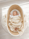 My Sweet Baby - Lasten musliinipeitto tupsuilla - kermanvärinen