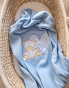 Vauvan Fleecepeitto - Teddy Bear With Heart Blue