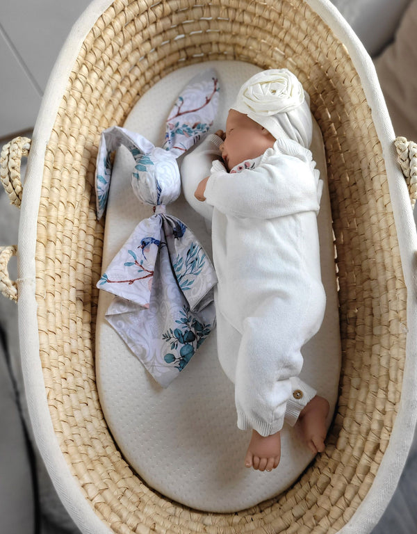 My Sweet Baby - Doudou pehmeä pupujussi unirätti puuvillaa - siniset linnut