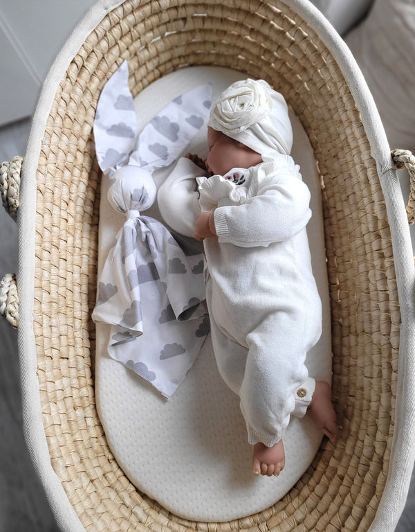 My Sweet Baby - Doudou pehmeä pupupeitto puuvillaa - Harmaat pilvet