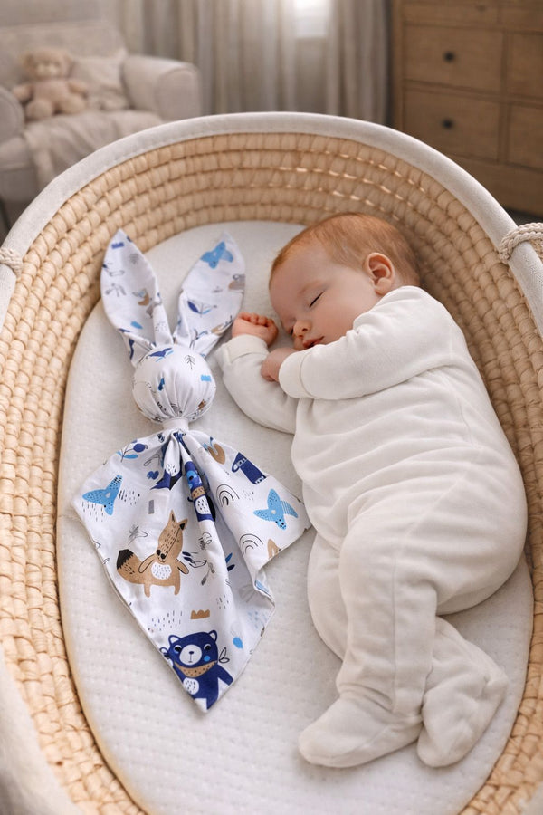 My Sweet Baby - Doudou pehmeä pupupeitto puuvillaa - tummansininen karhut