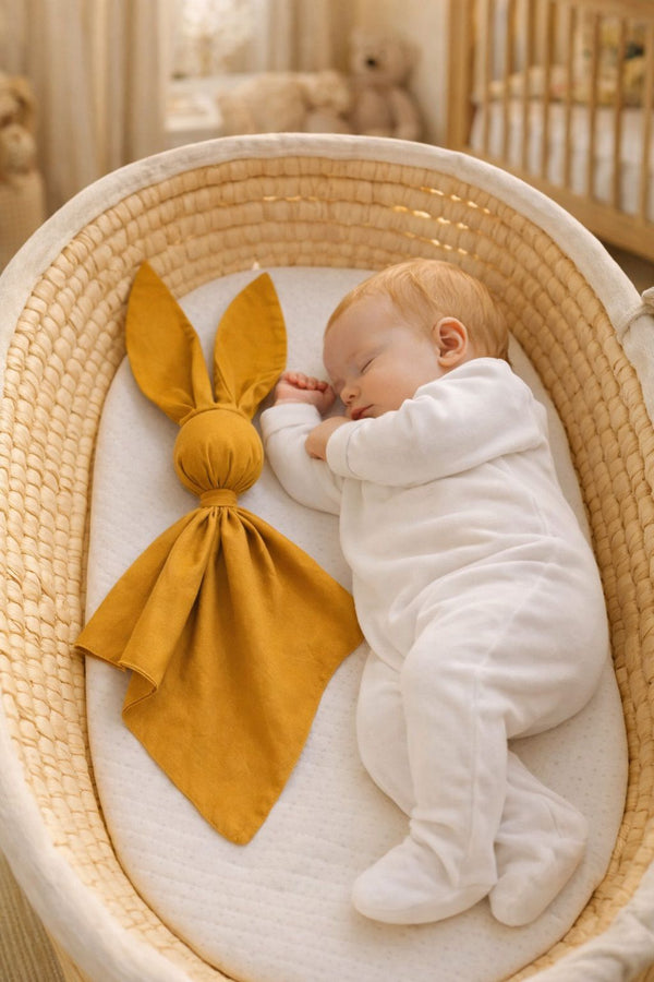 My Sweet Baby - Doudou pehmeä pupupeitto puuvillaa - hunajankeltainen