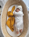My Sweet Baby - Doudou pehmeä pupupeitto puuvillaa - hunajankeltainen