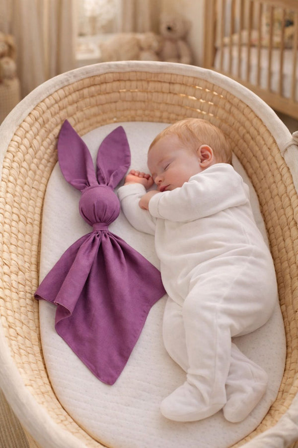 My Sweet Baby - Doudou pehmeä pupupeitto puuvillaa - pastellivioletti