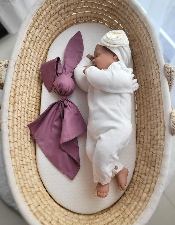 My Sweet Baby - Doudou pehmeä pupupeitto puuvillaa - pastellivioletti