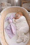 My Sweet Baby - Doudou pehmeä pupupeitto puuvillaa vaaleanpunainen/harmaa