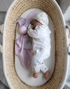 My Sweet Baby - Doudou pehmeä pupupeitto puuvillaa vaaleanpunainen/harmaa