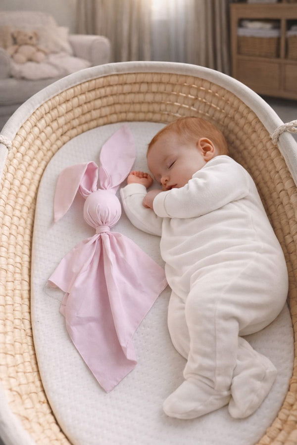 My Sweet Baby - Doudou pehmeä pupu-uniriepu puuvillaa, vaaleanpunainen