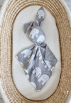 Bobono - Doudou pehmopupu kaksipuolinen puuvilla ja minky - Harmaat norsut - harmaa