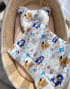 Vauvan Peitto Ja Tyyny - Puuvilla - Teddy Bear - Navy Blue Bears