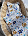 Vauvan Peitto Ja Tyyny - Puuvilla - Teddy Bear - Navy Blue Bears