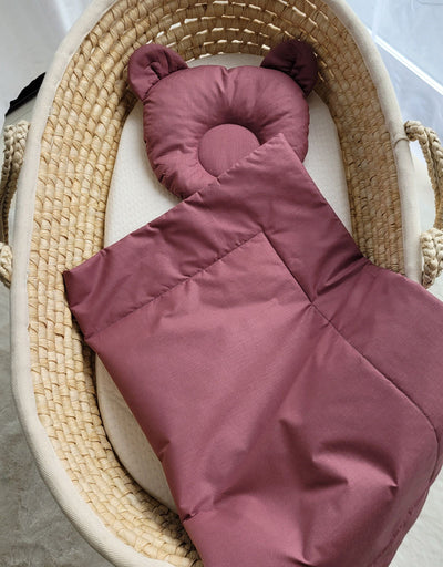 Moseskorin Peito Ja Tyyny - Teddy Bear - Pastel Violet