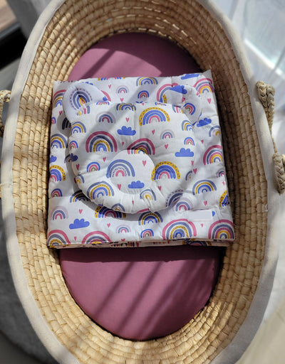 Vauvan Peitto Ja Tyyny - Puuvilla - Teddy Bear - Rainbow