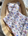 Vauvan Peitto Ja Tyyny - Puuvilla - Teddy Bear - Rainbow