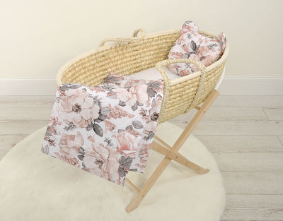 Vauvan Peitto Ja Tyyny - Puuvilla - Teddy Bear - Sepia Roses
