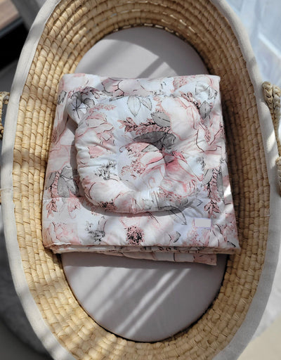 Vauvan Peitto Ja Tyyny - Puuvilla - Teddy Bear - Sepia Roses