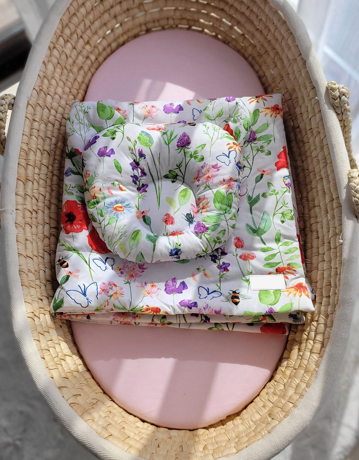 Vauvan Peitto Ja Tyyny - Puuvilla - Teddy Bear - Meadow