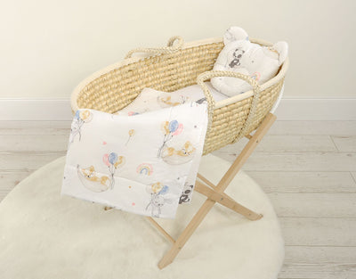 Vauvan Peitto Ja Tyyny - Puuvilla - Teddy Bear - Balloons