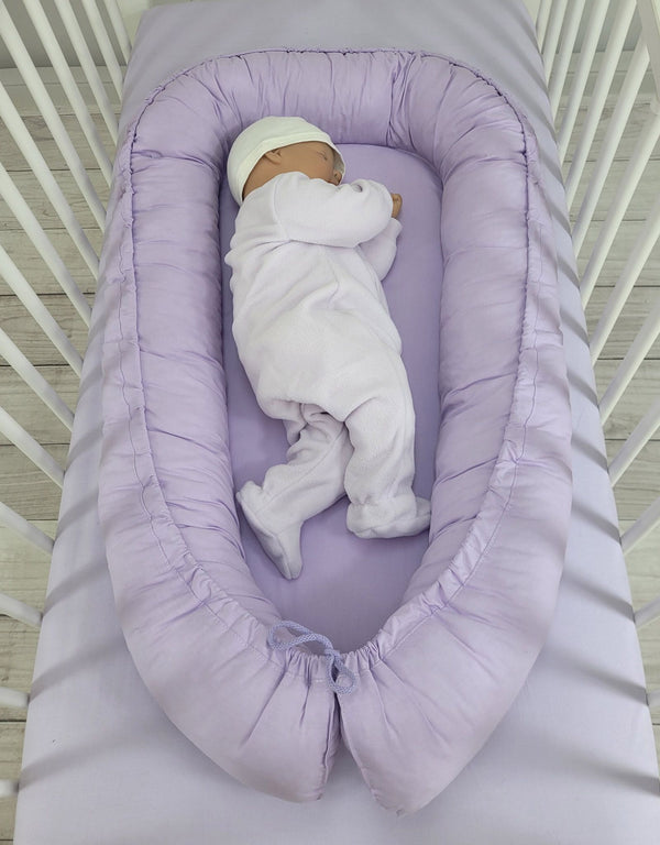 My Sweet Baby - My Sweet Baby Premium Cocoon kaksipuolinen vauvanpesä vauvoille - lila