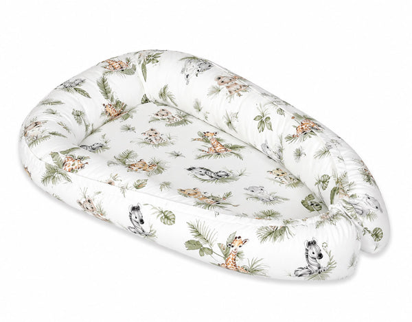 My Sweet Baby - Kaksipuolinen Premium Cocoon -vauvanpesä vauvoille My Sweet Baby Little Safari