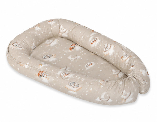 My Sweet Baby - Premium Cocoon kaksipuolinen vauvanpesä vauvoille My Sweet Baby Twinkle Woodland