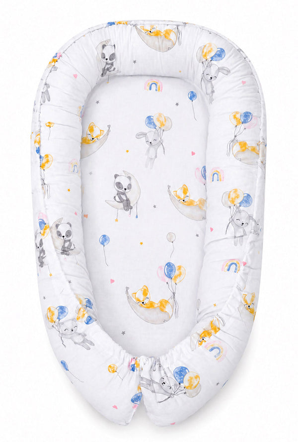 My Sweet Baby - Kaksipuolinen Premium Cocoon -vauvanpesä vauvoille My Sweet Baby Balloons