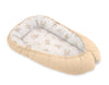 Bobono - Bobono Premium kaksipuolinen vauvakaukalo vastasyntyneille sateenkaari beige karhu/beige