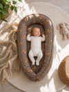 My Sweet Baby - Kaksipuolinen Premium Cocoon -vauvanpesä vauvoille My Sweet Baby Toffee Teddy