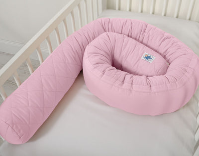 2-in-1- Unipesä ja reunapehmuste - pink