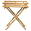 Kokoontaitettava tarjotinpöytä 60x40x68 cm bambu