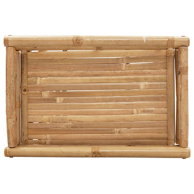 Kokoontaitettava tarjotinpöytä 60x40x68 cm bambu