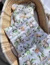 Vauvan Peitto Ja Tyyny - Puuvilla - Teddy Bear - Woodland Green