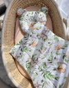 Vauvan Peitto Ja Tyyny - Puuvilla - Teddy Bear - Woodland Green