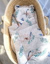 Vauvan Peitto Ja Tyyny - Puuvilla - Teddy Bear - Blue Birds