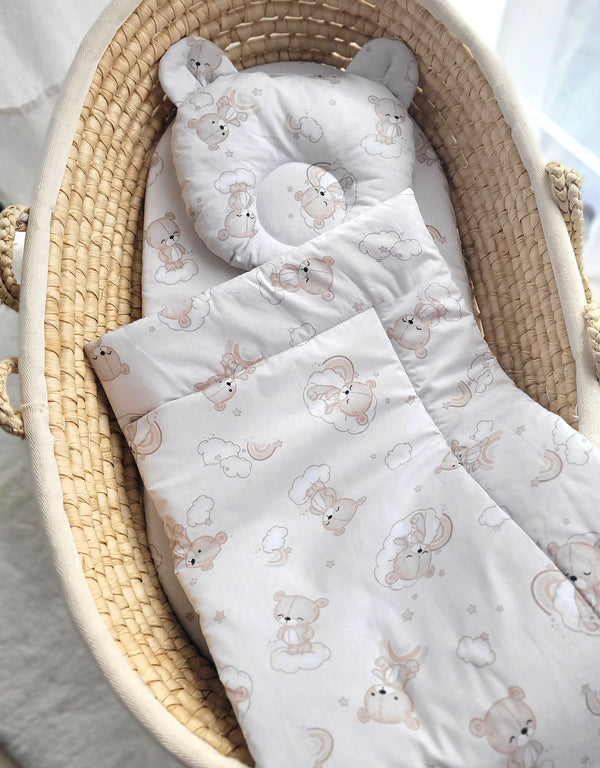 My Sweet Baby - Teddy-peitto ja tyyny - 2 osan setti - Sateenkaari beige karhu
