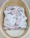 Newborn vuodevaatesetti 2-kpl 75x100cm - Romantic peonies