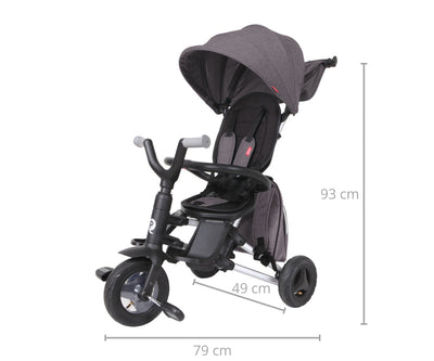 Kolmipyörä Lasten - Nova+ Air Grey - Vuodevaatteet.fi
