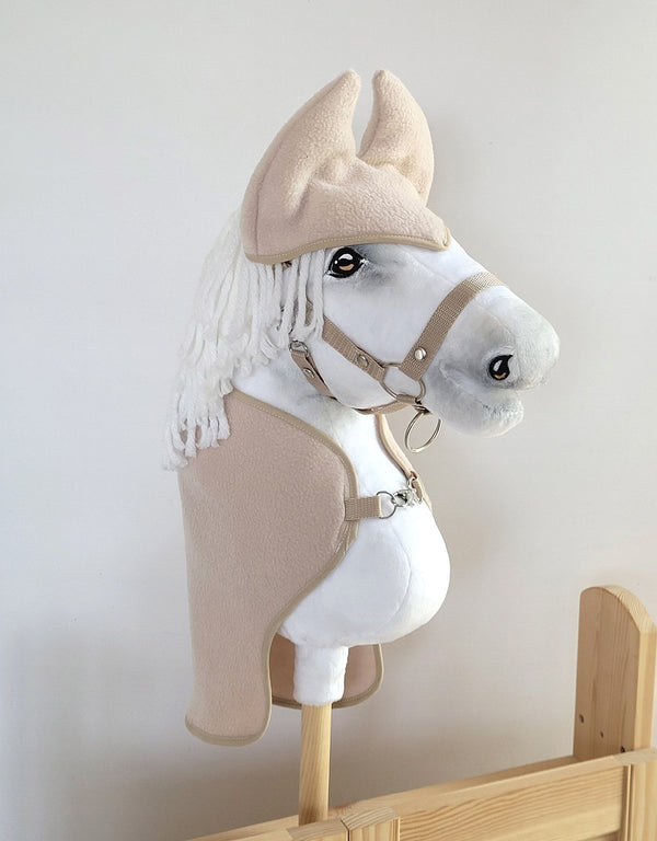 Super Hobby Horse - Hobby Horse A4 ja A5 fleecehuopa ja korvahuppu - beige