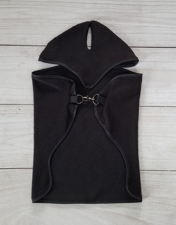 Super Hobby Horse - Hobby Horse A4 ja A5 setti: fleecehuopa + korvaläpät - musta