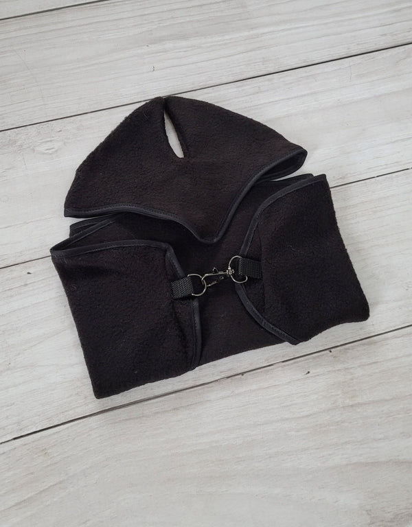 Super Hobby Horse - Hobby Horse A4 ja A5 setti: fleecehuopa + korvaläpät - musta