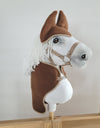 Super Hobby Horse - Hobby Horse A4 ja A5 setti: fleecepeitto + korvalaput - ruskea