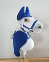 Super Hobby Horse - Hobby Horse A4 ja A5 setti: fleecehuopa + korvalaput - tummansininen