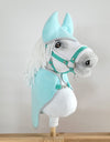 Super Hobby Horse - Hobby Horse A4 ja A5 -setti: fleecehuopa + korvasuojat - vaalea minttu
