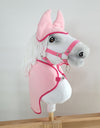 Super Hobby Horse - Hobby Horse A4 ja A5 fleeceviltin ja korvalaput - vaaleanpunainen