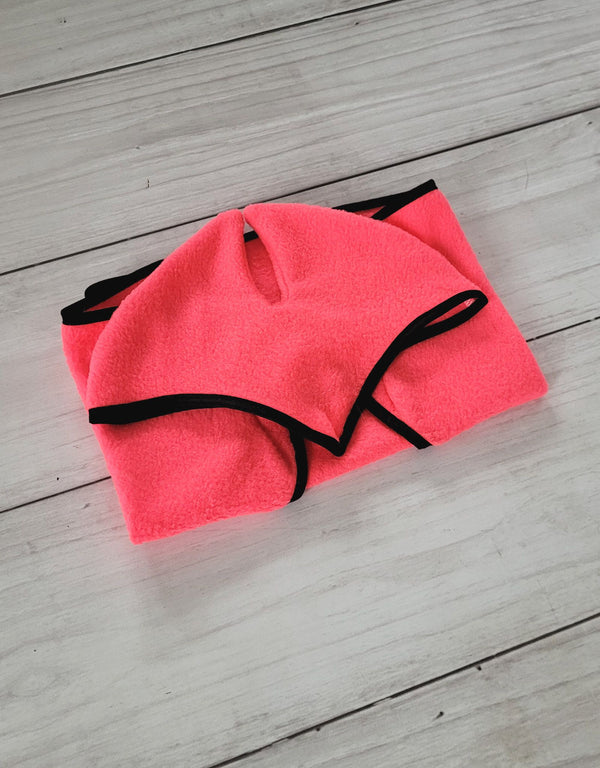 Super Hobby Horse - Hobby Horse A3 fleeceviltillä ja korvalapuilla - neonpinkki