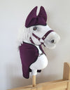 Super Hobby Horse - Hobby Horse A4 ja A5 setti: fleecehuopa + korvahuppu - luumu