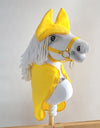 Super Hobby Horse - Hobby Horse A4 ja A5 -setti: fleecehuopa ja korvalaput, keltainen