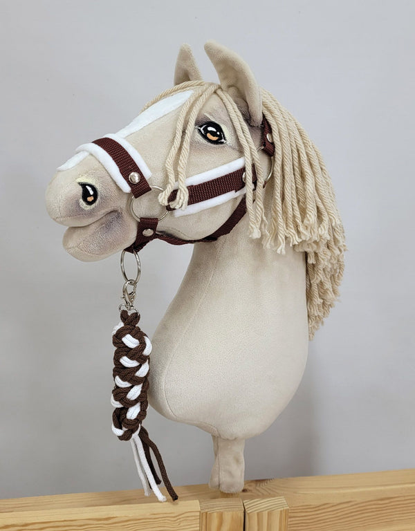 Super Hobby Horse - Hobby Horse -riimunnaru kaksinkertaisesta nyöristä valkoinen-ruskea